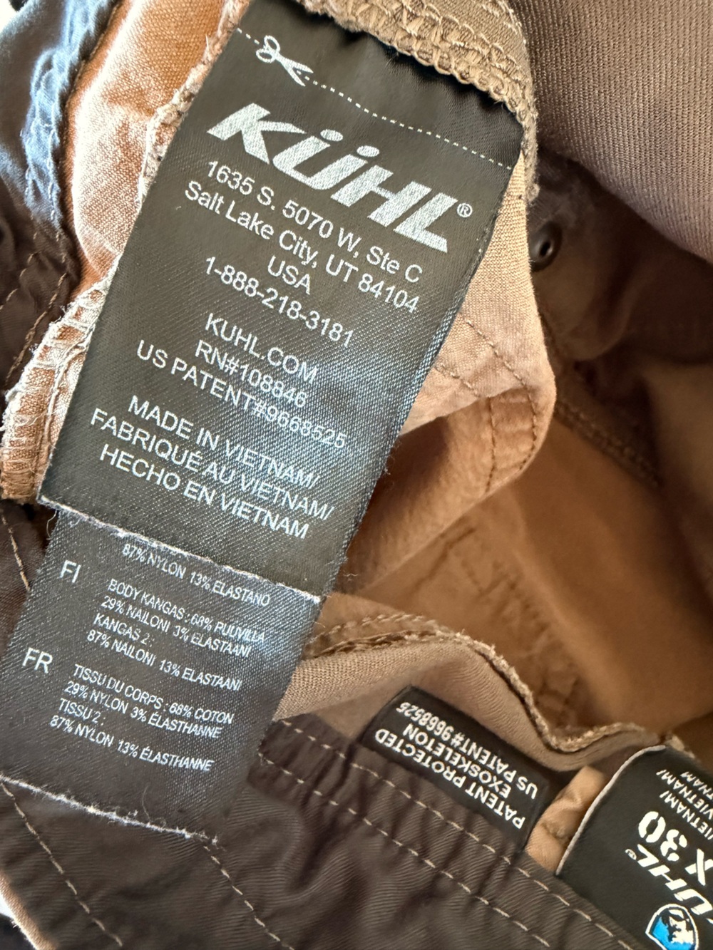 MEN’S KUHL RADIKL HIKING OUTDOOR BROWN PANTS GORP-CORE WALKING CAMPING 32X30 - Picture 14 of 15
